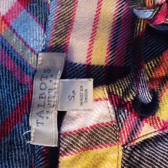 Talbots Flannel top - Picture 4 of 4